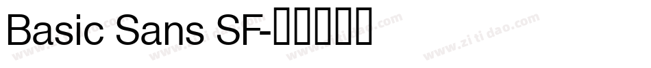 Basic Sans SF字体转换